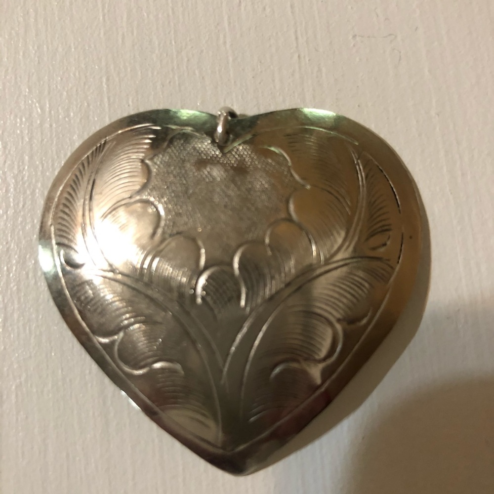 Silver Heart Necklace Charm